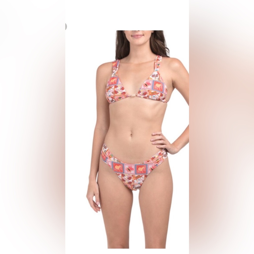 Colorful Patterned Bikini Set